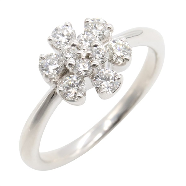 18K白金 鑽石 戒指 10.5【JEWELRY 無品牌珠寶】