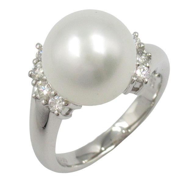 0.29ct鑽石 珍珠 PT900鉑金 戒指【JEWELRY 無品牌珠寶】 Pearl 8.1g