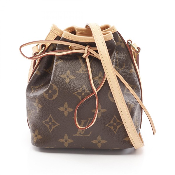 棕色 原花帆布 Nano Noe 水桶包 肩背包【LOUIS VUITTON LV 路易威登】 M41346
