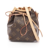 棕色 原花帆布 Nano Noe 水桶包 肩背包【LOUIS VUITTON LV 路易威登】 M41346