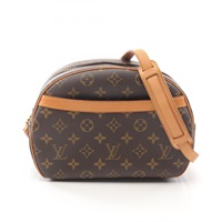 棕色 原花 帆布 Blois 肩背包【LOUIS VUITTON LV 路易威登】 M51221