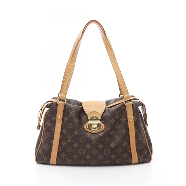 棕色 原花 帆布 Stresa PM 肩背包【LOUIS VUITTON LV 路易威登】 M51186