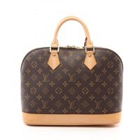 棕色 原花 帆布 Alma PM 手提包【LOUIS VUITTON LV 路易威登】 M51130
