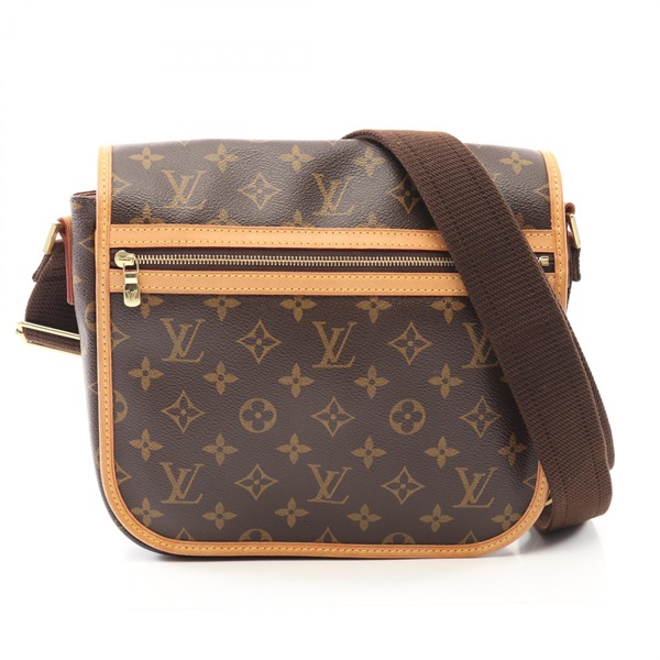 棕色 原花帆布 Bosphore PM Messenger 肩背包【LOUIS VUITTON LV 路易威登】 M40106