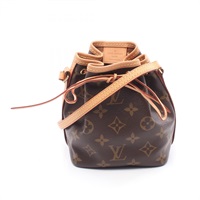 棕色 原花帆布 Nano Noe 水桶包 肩背包【LOUIS VUITTON LV 路易威登】 M41346