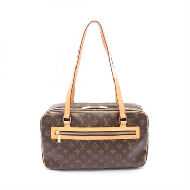 棕色 原花 帆布 Cite GM 肩背包【LOUIS VUITTON LV 路易威登】 M51181