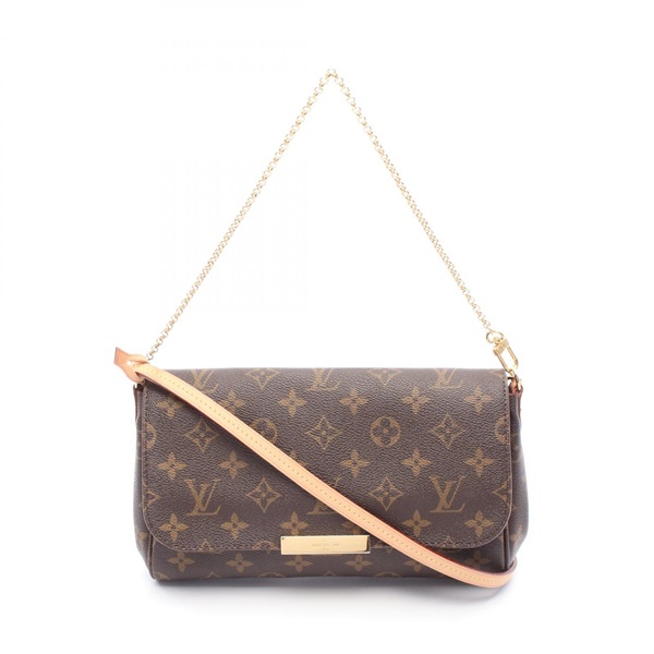 棕色 原花帆布 Favorite MM 肩背包【LOUIS VUITTON LV 路易威登】 M40718