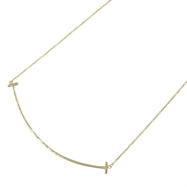 18K黃金 Tiffany T Smile 項鍊【Tiffany & Co 蒂芬妮】