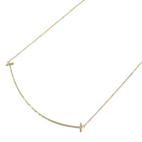 18K黃金 Tiffany T Smile 項鍊【Tiffany & Co 蒂芬妮】