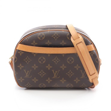 棕色 原花 帆布 Blois 肩背包【LOUIS VUITTON LV 路易威登】 M51221