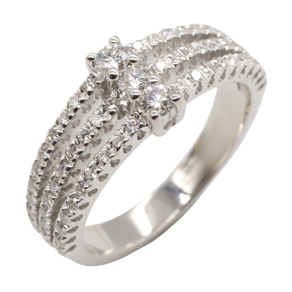 18K白金 鑽石 戒指 10【JEWELRY 無品牌珠寶】 Diamond 4.4g