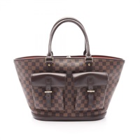 棕色 棋盤格帆布 Manosque GM 托特包【LOUIS VUITTON LV 路易威登】 N51120