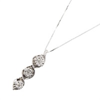 18K白金 鑽石 項鍊【JEWELRY 無品牌珠寶】 Diamond  4.2g