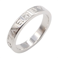 18K白金 1PD鑽石 B.zero1 戒指 57【BVLGARI 寶格麗】