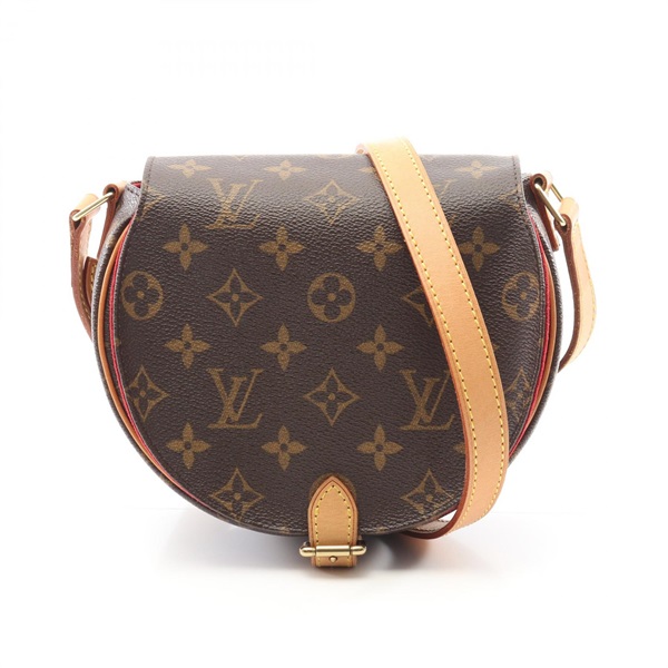 棕色 原花帆布 Tambourin 肩背包【LOUIS VUITTON LV 路易威登】 M51179