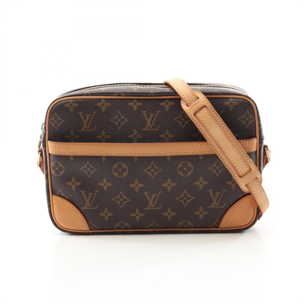 棕色 原花帆布 Trocadero 27 肩背包【LOUIS VUITTON LV 路易威登】 M51274