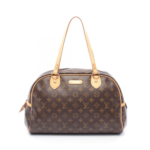棕色 原花帆布 Montorgueil GM 肩背包【LOUIS VUITTON LV 路易威登】 M95566
