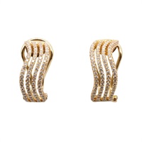 18K玫瑰金 鑽石 耳環【JEWELRY 無品牌珠寶】 Diamond 6.1g