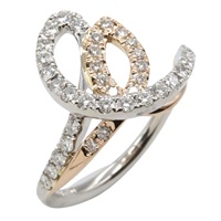 0.48ct鑽石 PT900鉑金 18K玫瑰金 戒指【JEWELRY 無品牌珠寶】 Diamond 5.3g