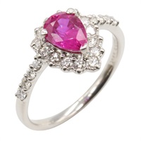 PT950鉑金 紅寶石 鑽石 戒指 12【JEWELRY 無品牌珠寶】 Ruby 4.1g