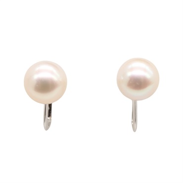 珍珠 14K白金 耳環【TASAKI 田崎】