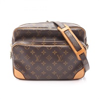 棕色 原花 帆布 Nil 肩背包【LOUIS VUITTON LV 路易威登】 M45244