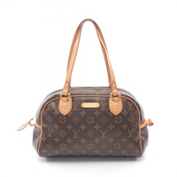 棕色 原花 帆布 Montorgueil PM 肩背包【LOUIS VUITTON LV 路易威登】 M95565