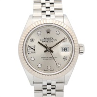 銀色錶盤 18K白金 不鏽鋼 Lady-Datejust 28 腕錶【ROLEX 勞力士】 279174G