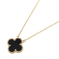 18K黃金 黑瑪瑙 Vintage Alhambra 項鍊【Van Cleef ＆ Arpels 梵克雅寶】