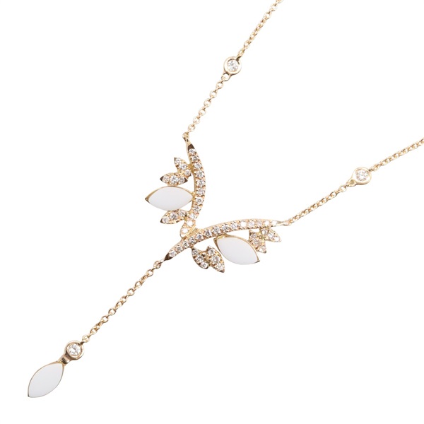 18K玫瑰金 鑽石 項鍊【JEWELRY 無品牌珠寶】 Diamond 6.1g