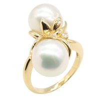 18K黃金 珍珠戒指 14.5【JEWELRY 無品牌珠寶】 Diamond 9.9g