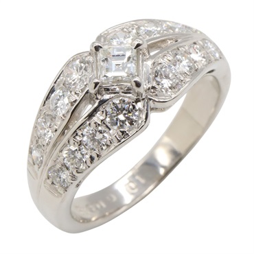 PT900鉑金 鑽石 戒指 10【JEWELRY 無品牌珠寶】 Diamond 6.5g