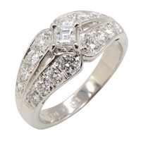 PT900鉑金 鑽石 戒指 10【JEWELRY 無品牌珠寶】 Diamond 6.5g