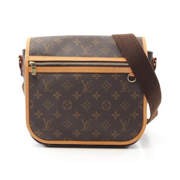 棕色 原花帆布 Bosphore PM Messenger 肩背包【LOUIS VUITTON LV 路易威登】 M40106