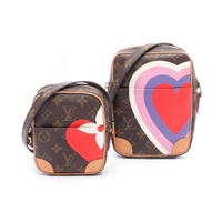 棕色 原花帆布 Paname Set Game On 肩背包【LOUIS VUITTON LV 路易威登】 M57450