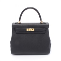 黑色 Togo牛革 Kelly 25 凱莉包 两用包 B刻 金扣【HERMES 愛馬仕】 044624CC