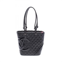 黑色 羊皮 康朋包 肩背包 (無卡)【CHANEL 香奈兒】