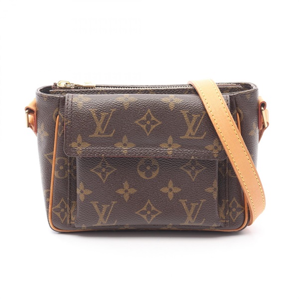 棕色 原花 帆布 Viva Cite PM 肩背包【LOUIS VUITTON LV 路易威登】 M51165