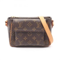 棕色 原花 帆布 Viva Cite PM 肩背包【LOUIS VUITTON LV 路易威登】 M51165