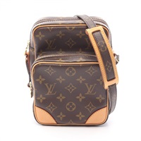 棕色 原花帆布 Amazone 肩背包【LOUIS VUITTON LV 路易威登】 M45236