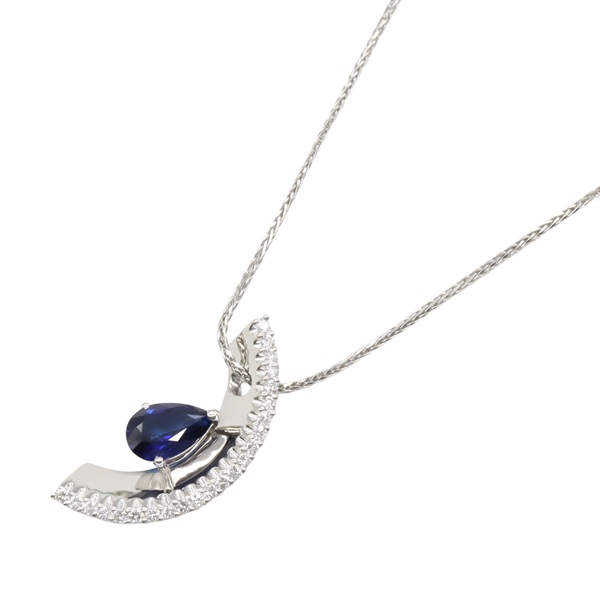 PT900鉑金 藍寶石 墜飾 PT850鉑金項鍊【JEWELRY 無品牌珠寶】 Sapphire 13.3g