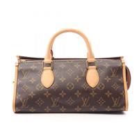 棕色 原花帆布 POPINCOURT 手提包【LOUIS VUITTON LV 路易威登】 M40009