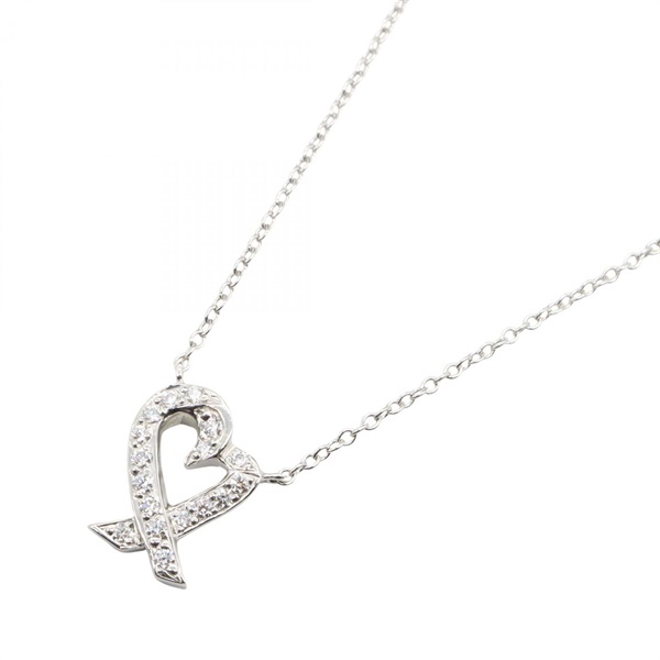 18K白金 鑽石 Loving Heart 項鍊【Tiffany & Co 蒂芬妮】