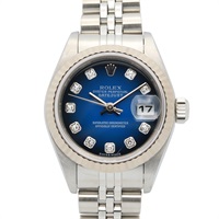 藍色錶盤 18K白金 鑽石 不鏽鋼 Datejust 自動上鍊 腕錶 #79174G【ROLEX 勞力士】 79174G