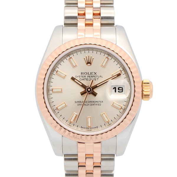 銀色錶盤 不鏽鋼 18K玫瑰金 Lady Datejust 26 腕錶【ROLEX 勞力士】 179171