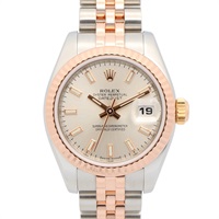 銀色錶盤 不鏽鋼 18K玫瑰金 Lady Datejust 26 腕錶【ROLEX 勞力士】 179171