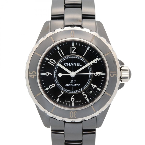 黑色 錶盤 陶瓷 不鏽鋼 J12 腕錶【CHANEL 香奈兒】 H0685