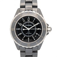 黑色 錶盤 陶瓷 不鏽鋼 J12 腕錶【CHANEL 香奈兒】 H0685