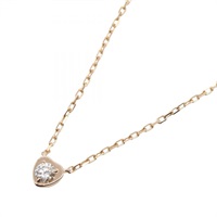 18K 玫瑰金 鑽石 心形吊墜項鍊【Cartier 卡地亞】 B7059400