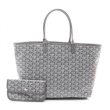 灰色 Goyardine帆布 Saint Louis PM 肩背包【GOYARD 高雅德】